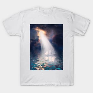 Ghostly sailboat T-Shirt